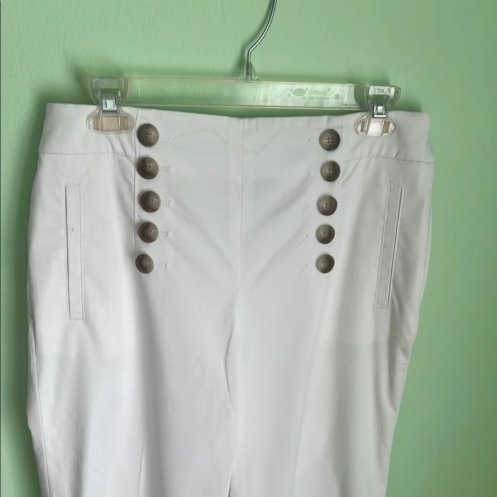 Ann Taylor White Wide Leg Pants & Jumpsuits - Picture 2 of 2